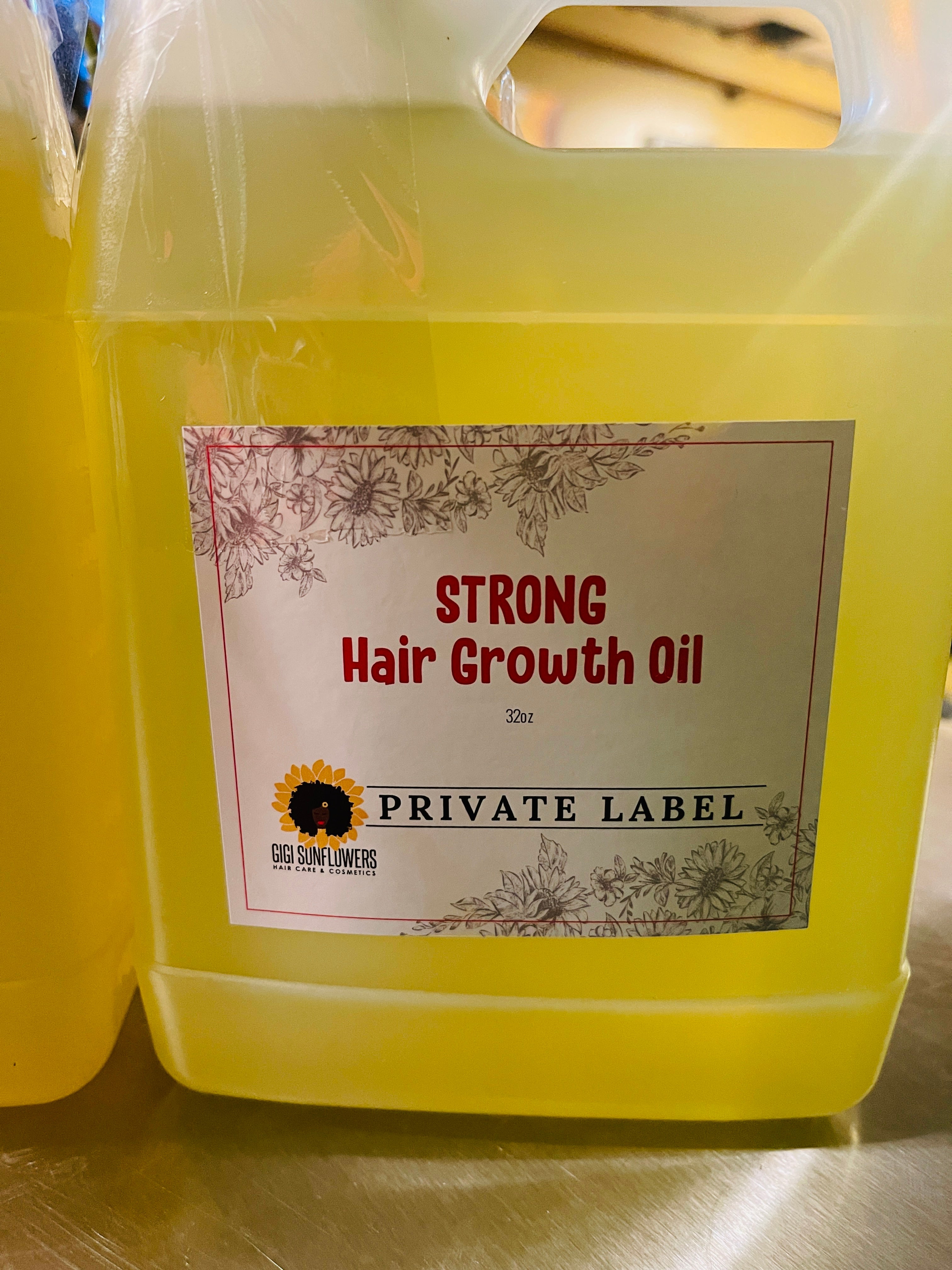 PRIVATE LABEL WHOLESALE: STRONG AYURVEDIC HAIRGROWTH OIL 32oz